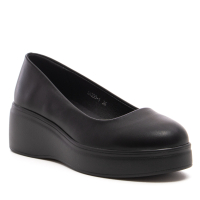 Черни дамски обувки на дебела подметка https://alba.bg/, снимка 1 - Дамски ежедневни обувки - 44746725