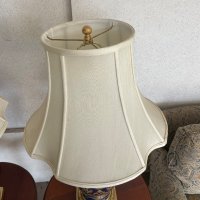Стилни нощни лампи керамика и месинг, снимка 4 - Настолни лампи - 41684392
