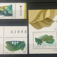 1586. Азербайджан 2018 ~ “ Архитектура. Europa stamps : Мостове ”, **, MNH , снимка 1 - Филателия - 40833235