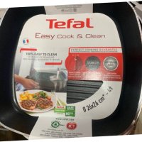НОВ Грил Тиган Tefal / Tefal Easy Cook and Clean / Tefal 26х26см ., снимка 2 - Съдове за готвене - 44259942