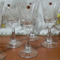 Кристални чаши  Зорница , снимка 11 - Антикварни и старинни предмети - 44466067