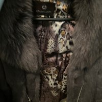 Красиво палто от сив заек, снимка 3 - Палта, манта - 19923546