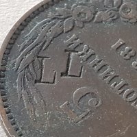 5 стотинки 1881 година Княжество България с котрамарка LL, снимка 4 - Нумизматика и бонистика - 42062055