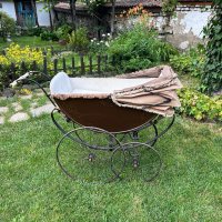 Ретро бебешка количка, снимка 4 - Антикварни и старинни предмети - 41471397