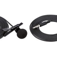 НОВ! Всепосочен микрофон Amazon Basics - черен на клип 3,5мм 4 пина, снимка 2 - Други - 41751170