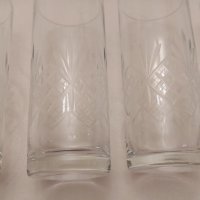 Комплект кристални чаши и ръчно изработени стъклени чаши с гравюра, снимка 8 - Сервизи - 40241171