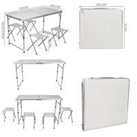 Комплект маса с 4 стола, снимка 2 - Градински мебели, декорация  - 44507691