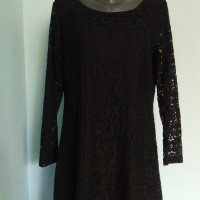 Черна дантелена рокля или туника "Milla"® / голям размер , снимка 2 - Рокли - 40526791