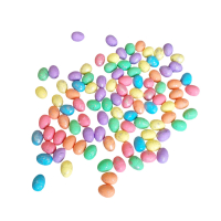 4607 Мини цветни яйца за декорация с блестящи частици, 100 броя, снимка 4 - Декорация за дома - 44822403