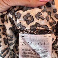 AMISU Тигрова лятна рокля 🖤, снимка 4 - Рокли - 44196456