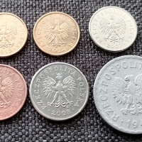 ❤️ ⭐ ⏩ Лот монети Полша 6 броя ⏪ ⭐ ❤️, снимка 2 - Нумизматика и бонистика - 36076744
