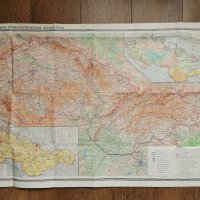 карта на Чехословакия, снимка 1 - Енциклопедии, справочници - 35857573