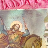 Свети Мина стара отпечатка , снимка 6 - Антикварни и старинни предмети - 41022206
