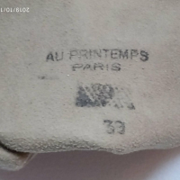 Нови френски велурени ръкавици марка au printemps Parijs размер 6  1/4, снимка 7 - Антикварни и старинни предмети - 36483675