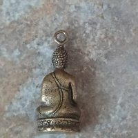 Месингова миниатюра на Буда , снимка 2 - Други - 42002063