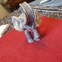 Слонче - статуетка от Индия   №26 керамично, снимка 2 - Антикварни и старинни предмети - 42069721