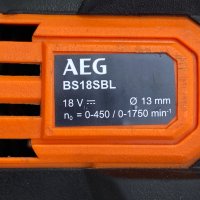 AEG BS18SBL - Акумулаторен безчетков винтоверт, снимка 5 - Винтоверти - 41473273