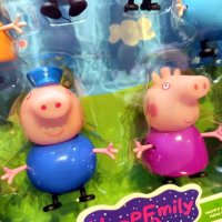 Комплект за игра Пепа Пиг/Peppa Pig Happy Family. 6 фигурки., снимка 2 - Фигурки - 44295890