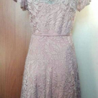 Нежна рокля в цвят пепел от рози🍀❤M,M/L❤🍀 арт.4075, снимка 4 - Рокли - 36151446