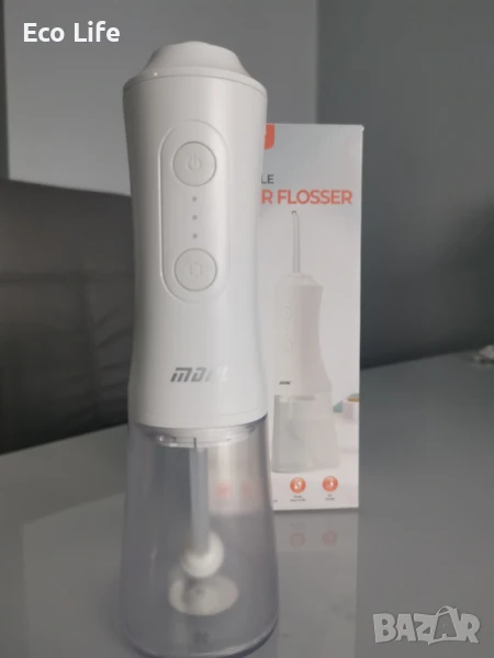 Орален иригатор (зъбен душ) с 4 почистващи глави, резервоар 300 мл, снимка 1