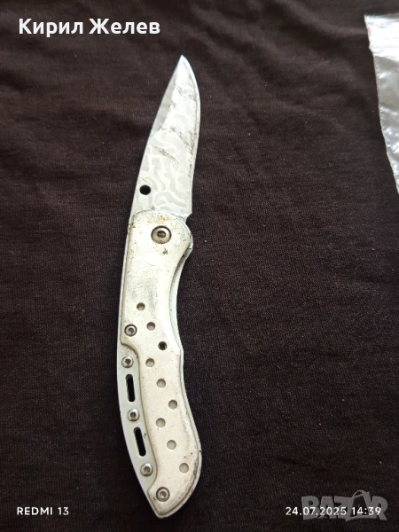 Джобен нож здрав метален много красив 42387, снимка 1