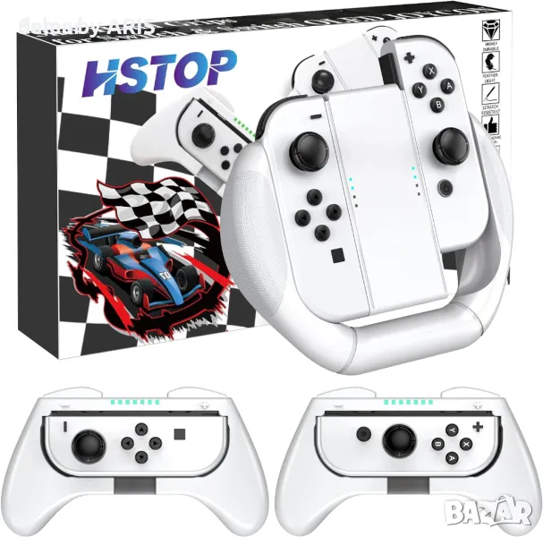 Аксесоари за Nintendo Switch/Switch OLED Joy Con,бял, снимка 1