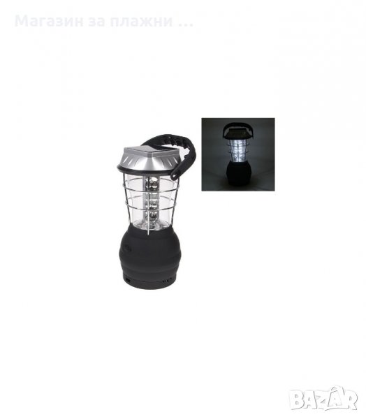 СОЛАРНА ЛАМПА С ДИНАМО,ФЕНЕР ЗА КЪМПИНГ - код 2860, снимка 1