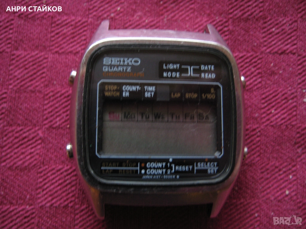 Продавам Рядък винтидж дигитален часовник Seiko A127-5000 , снимка 1