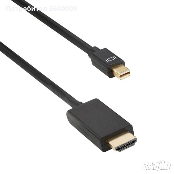 Кабел  MINI DP - HDMI M, 1.8m, снимка 1