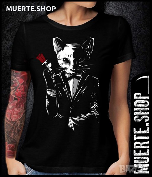 Дамска тениска с щампа KITTY MAFIA, снимка 1