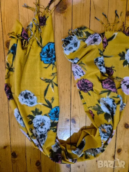 жълт красив шал, снимка 1