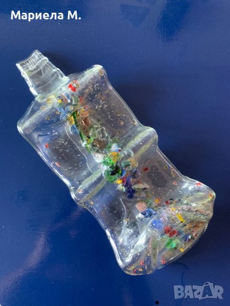 Декоративна поставка, ръчна изработка, стъкло морано, снимка 1