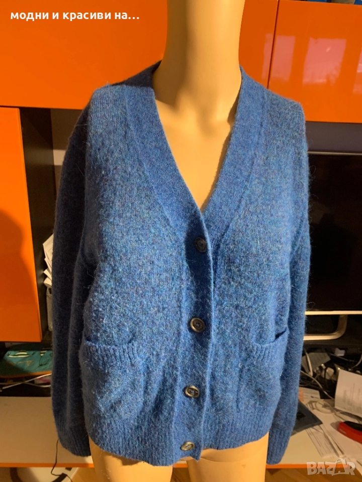 Синя жилетка плетиво Marc O'Polo, размер  XS, снимка 1