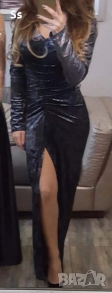 дълга официална рокля с цепка от пред , снимка 1