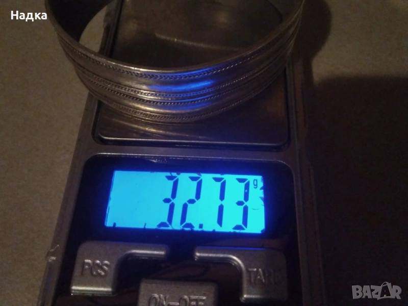 Дамска сребърна гривна, снимка 1