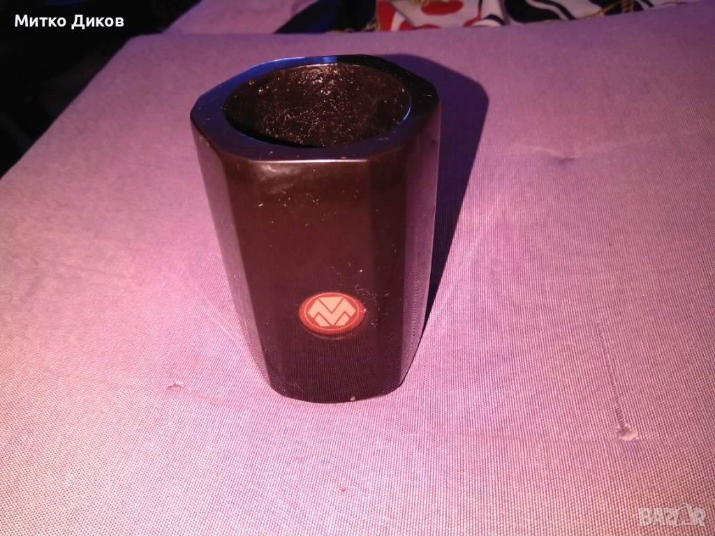 Бакелитова чаша винтидж шестоъгълна Н-97мм фи 65мм, снимка 1