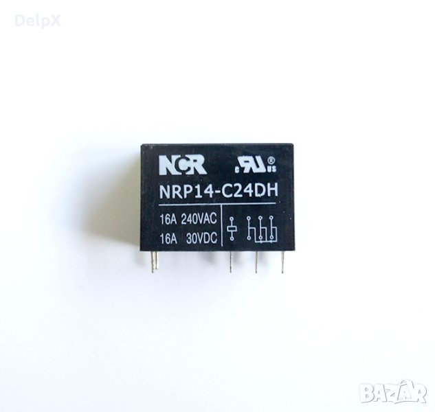 Реле NRP14-C24DH 24VDC 16A 1 контактна група 240V, снимка 1