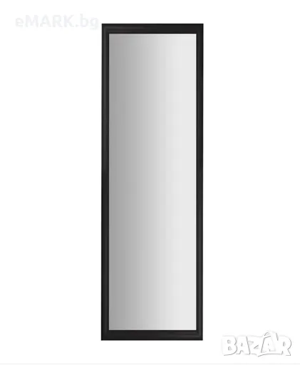 Стенно правоъгълно огледало за вертикален и хоризонтален монтаж в цвят венге с размери 120х30см, снимка 1