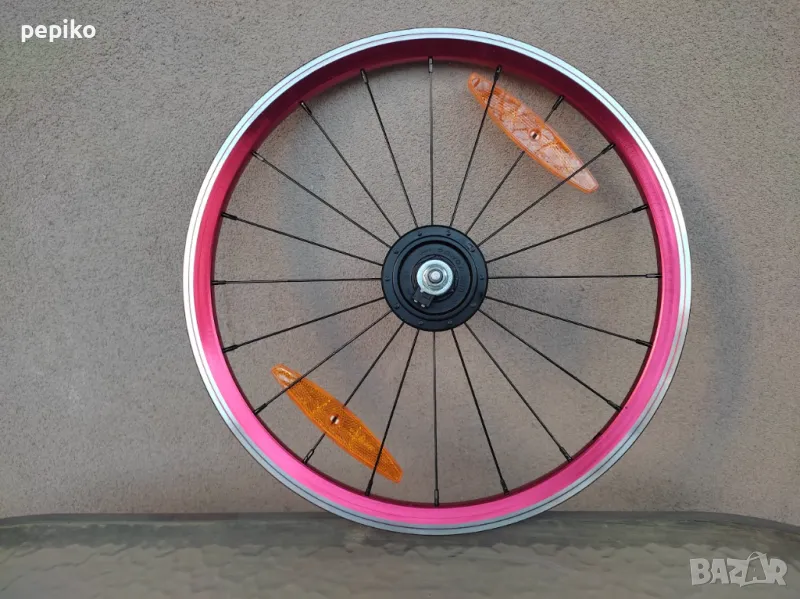 Продавам колела внос от Германия предна алуминиева капла с динамо главина DAHON 20 цола, снимка 1