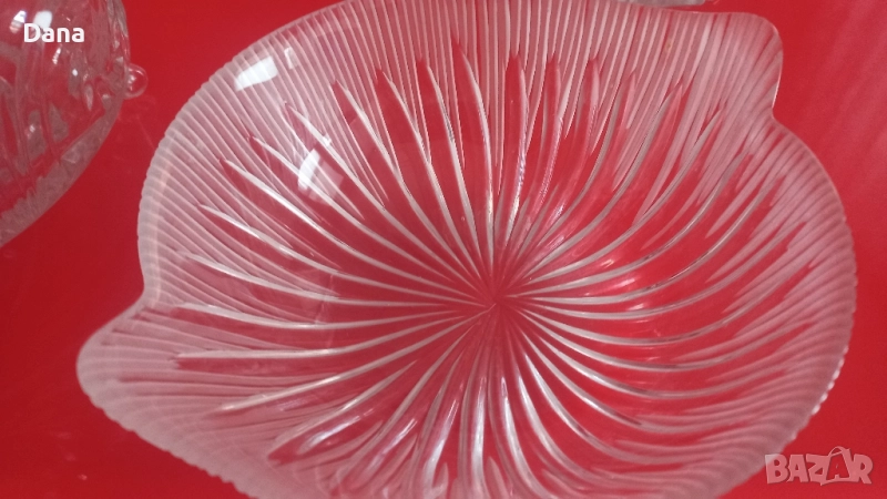 Кристална купичка, фруктиера, ваза, снимка 1