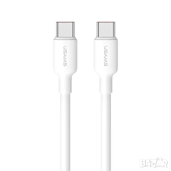 Кабел USAMS US-SJ615 U84 Type-C 100W 3 метра / бял, снимка 1