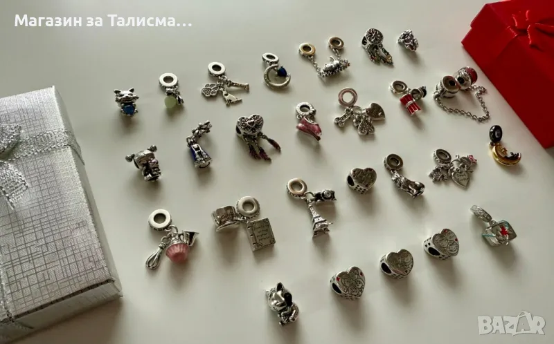 Талисмани подходящи за гривни Пандора - Посребрени от сребро 925, снимка 1