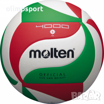 Волейболна топка Molten V5M4000: V5M4– лепена волейболна топка с много високо качество – подходяща з, снимка 1