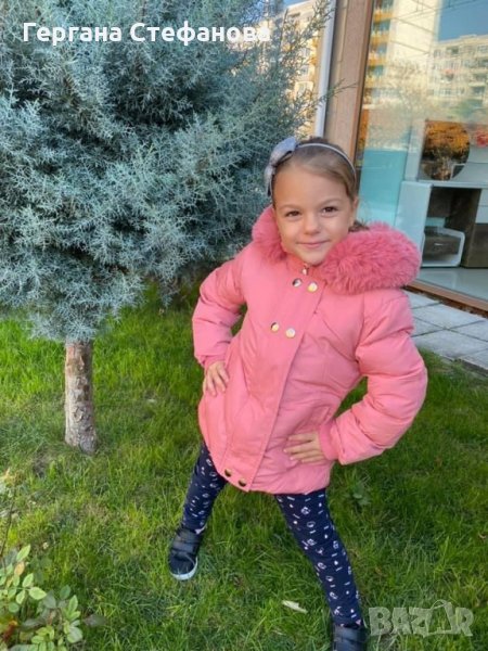 Зимно яке с голям пух В три цвята  Размери -1г.2г.3г.4г.5г. Цена -42 лв, снимка 1