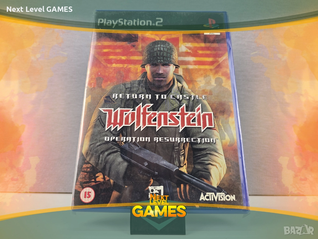Игра за PlayStation 2 - Return to Castle Wolfenstein Operation Resurrection - без книжка PS2 - 20 лв, снимка 1
