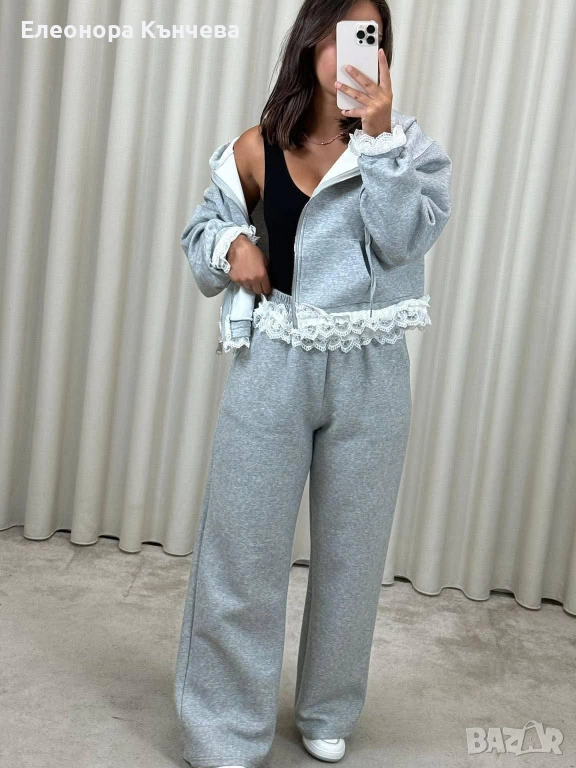 Дамски екип с дантела  С/М  Л/Хл   , снимка 1