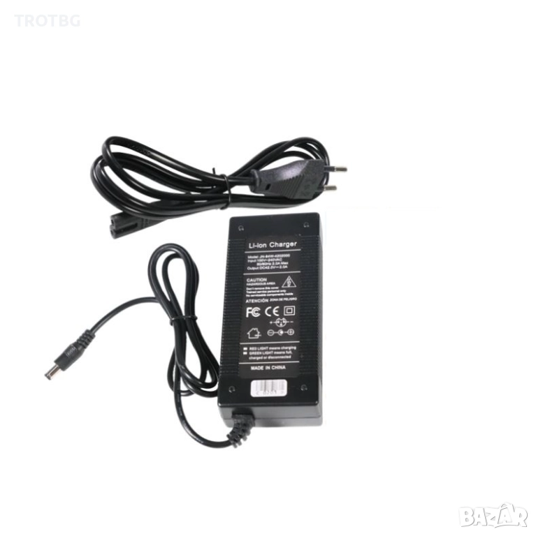 Зарядно 42V 2A 5.5x2.1 (DC5521) за електрически велосипеди OUXI V8 Mini, QM-Wheel V20 Mini и други, снимка 1