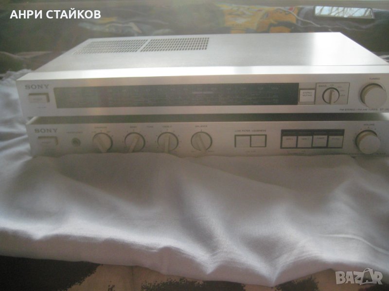Sony TA-AX2 усилвател и ST-JX2S тунер Радио FM/MW от 1980 г., снимка 1