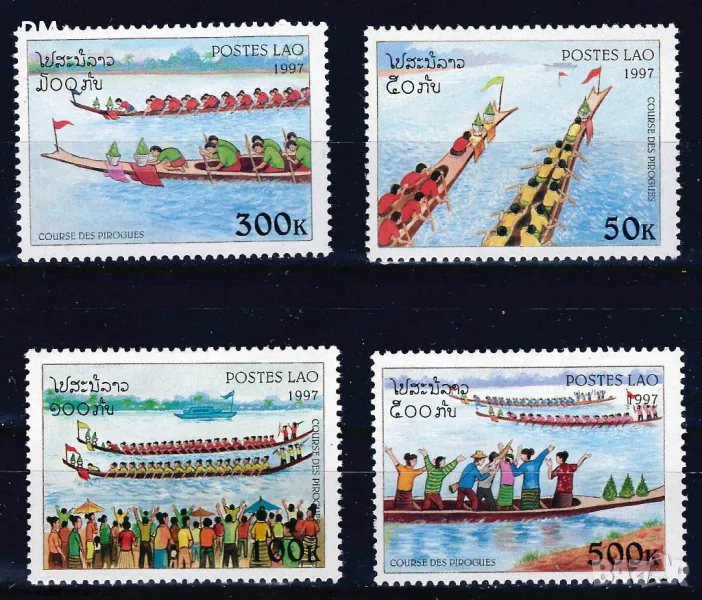 Лаос 1997 - лодки MNH, снимка 1