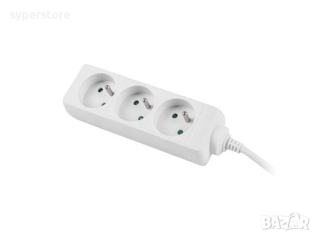 Разклонител 3 гнезда Lamberg - 1.5м до 10А 2200W SS000148 Power Strip 3-outlet, снимка 1